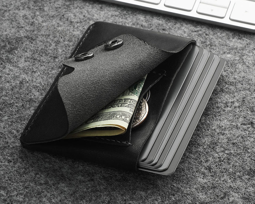 Pularys - HOBBY wallet with AirTag pocket | Black