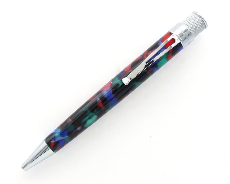Retro51 Tornado PROOF - Red/Blue/Green Chunky Block Acrylic Ballpoint Pen