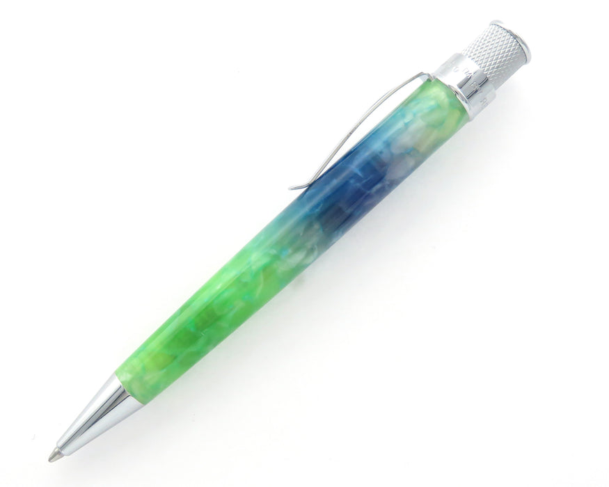 Retro51 Tornado PROOF - Green/Blue Chunky Block Acrylic Ballpoint Pen
