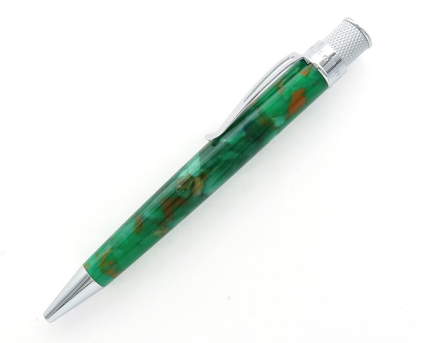 Retro51 Tornado PROOF - Green & Brown Chunky Acrylic Ballpoint Pen