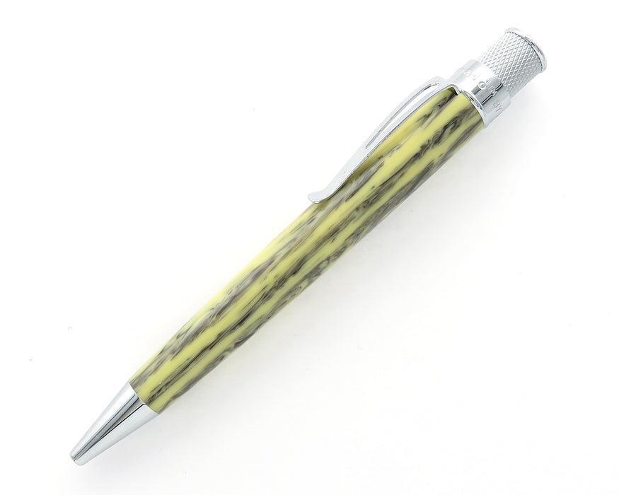 Retro51 Tornado PROOF - Ivory Acrylic with Black Stripes Ballpoint Pen