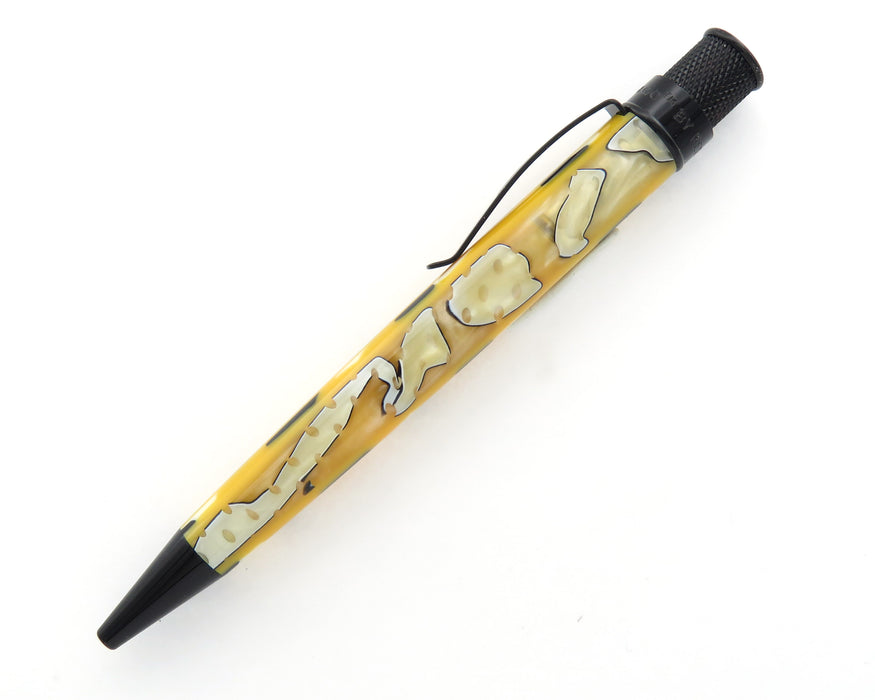 Retro51 Tornado PROOF - Curious Acrylic with Orange Ballpoint Pen with Stealth Accents