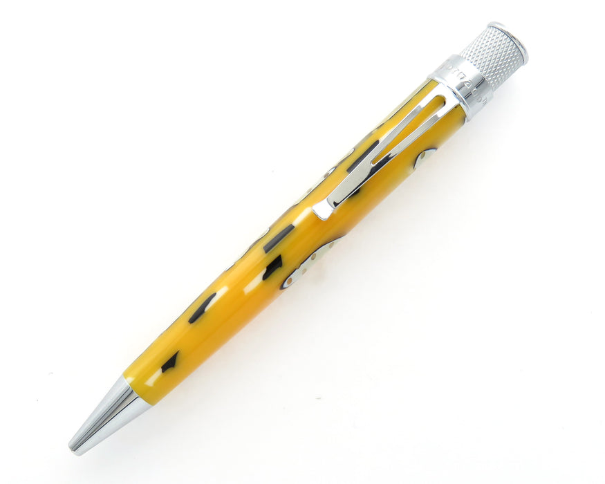 Retro51 Tornado PROOF - Curious Acrylic with Orange Ballpoint Pen