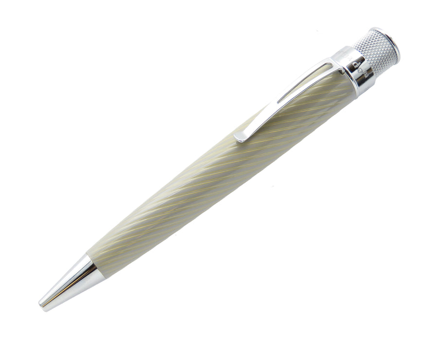 Retro51 Tornado PROOF - Gray Angled Pinstripes Big Shot Ballpoint Pen