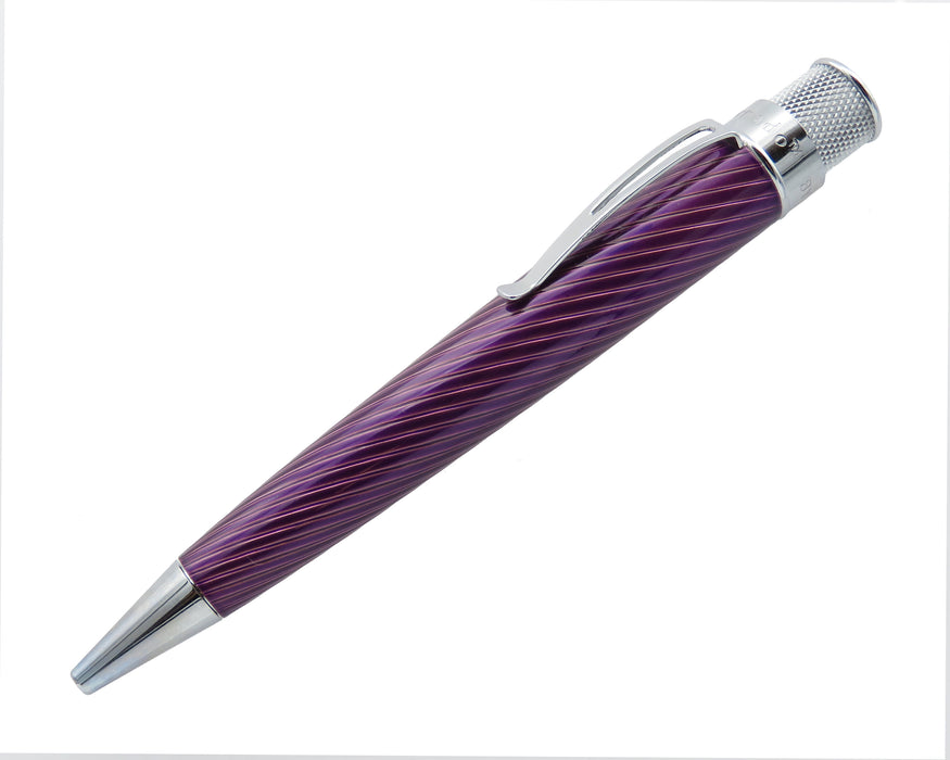 Retro51 Tornado PROOF - Purple Angled Pinstripes Big Shot Ballpoint Pen