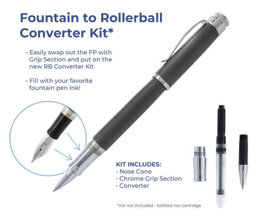 Tornado™ Fountain Pen to Rollerball Converter Kit