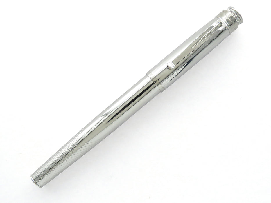 Retro51 Tornado PROOF - Chrome Etched Pattern (Bottom-barrel) Fountain Pen