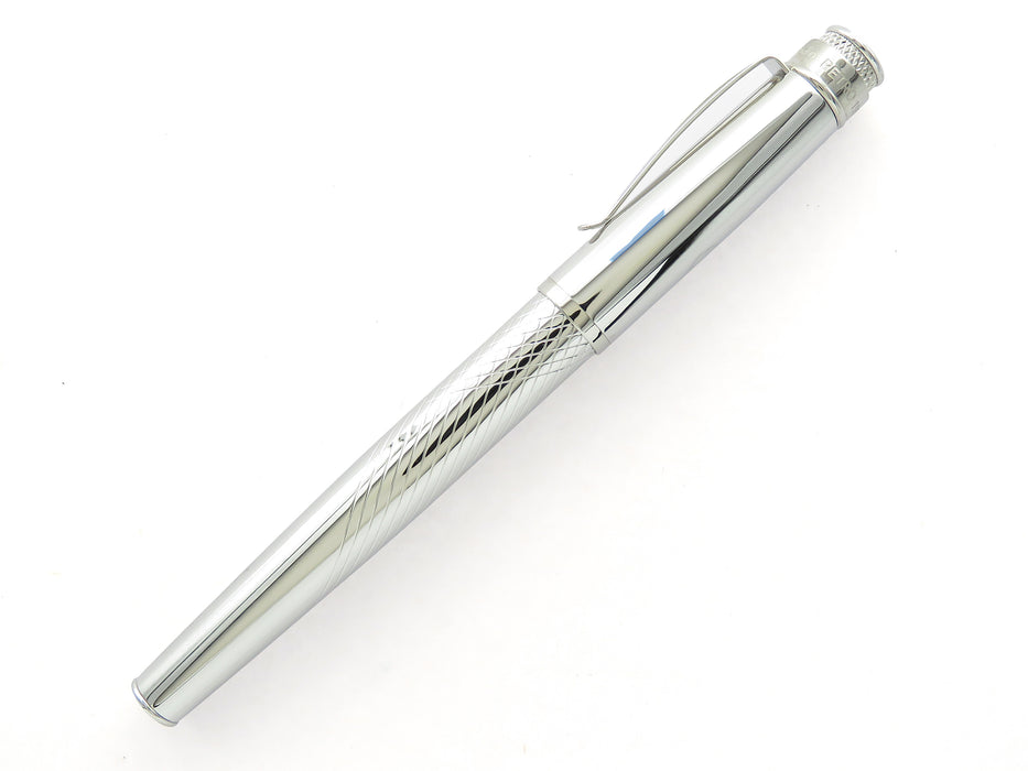 Retro51 Tornado PROOF - Chrome Etched Pattern (Mid-barrel) Fountain Pen