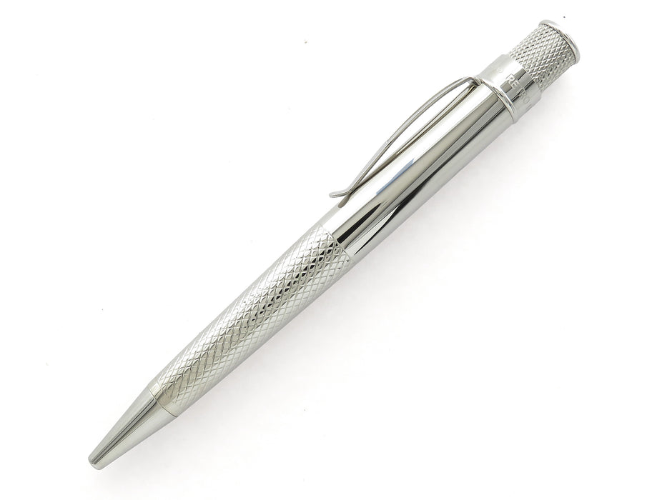 Retro51 Tornado PROOF - Chrome Knurl Etched Pattern Ballpoint Pen