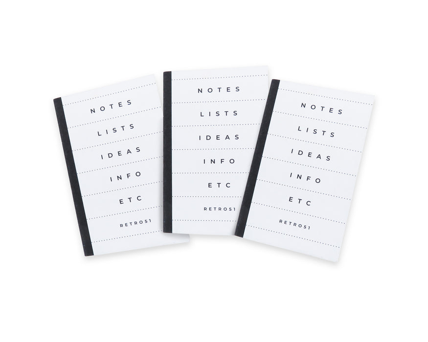 Modern Traveler Notepads 3pk