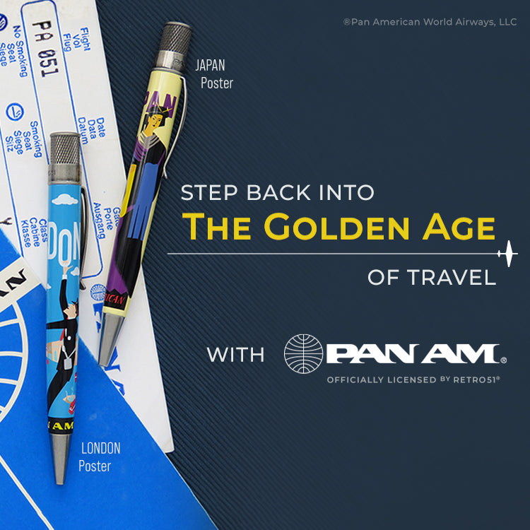 Step Back Into The Golden Age Of Travel with Pan Am® - Officially Licensed by Retro51