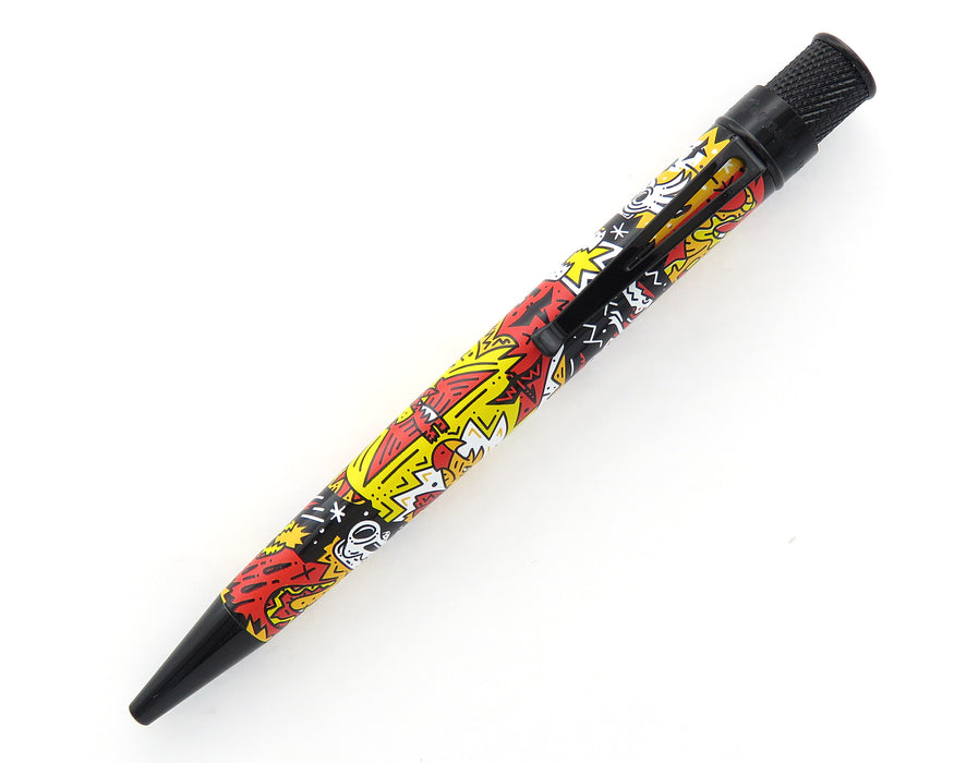 Retro51 Tornado PROOF - DinoSmash in Red/Orange/Yellow Ballpoint Pen
