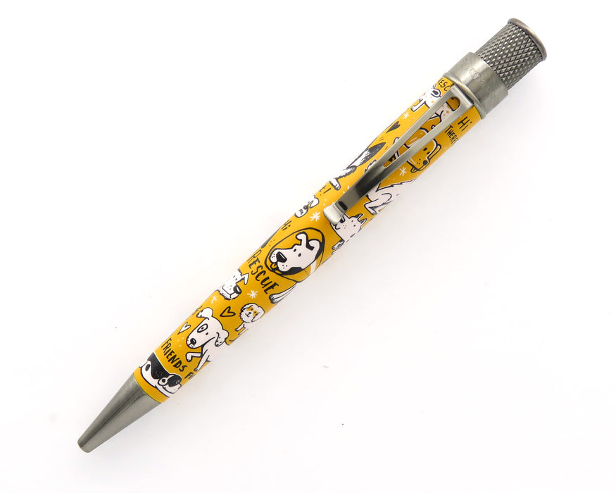 Retro51 Tornado PROOF - Dog Rescue Series IV in Yellow-Orange Ballpoint Pen