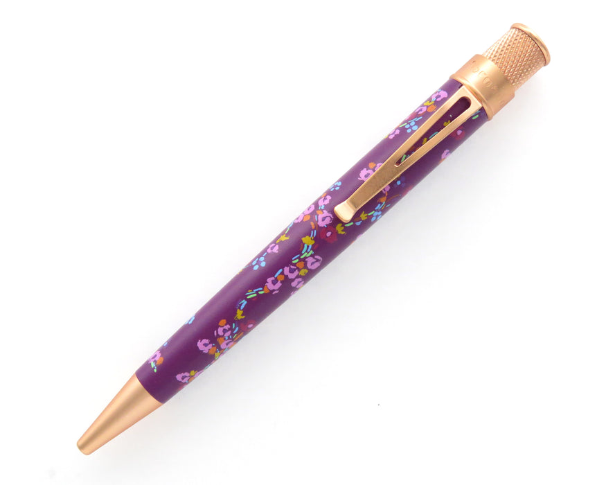 Retro51 Tornado PROOF - Petals & Pastels in Purple Ballpoint Pen