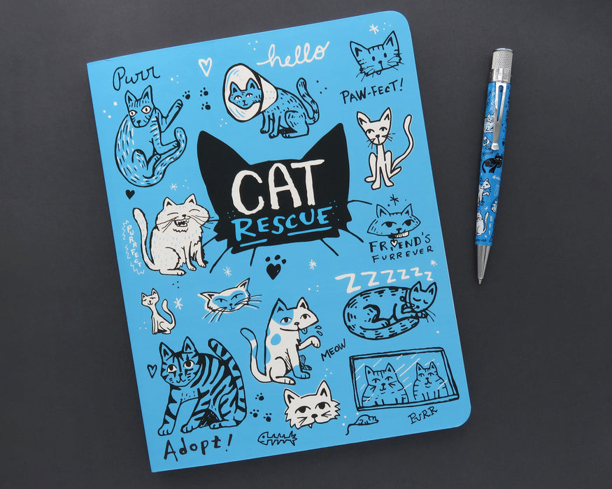 Cat Rescue IV Medium Notebook — Retro 1951