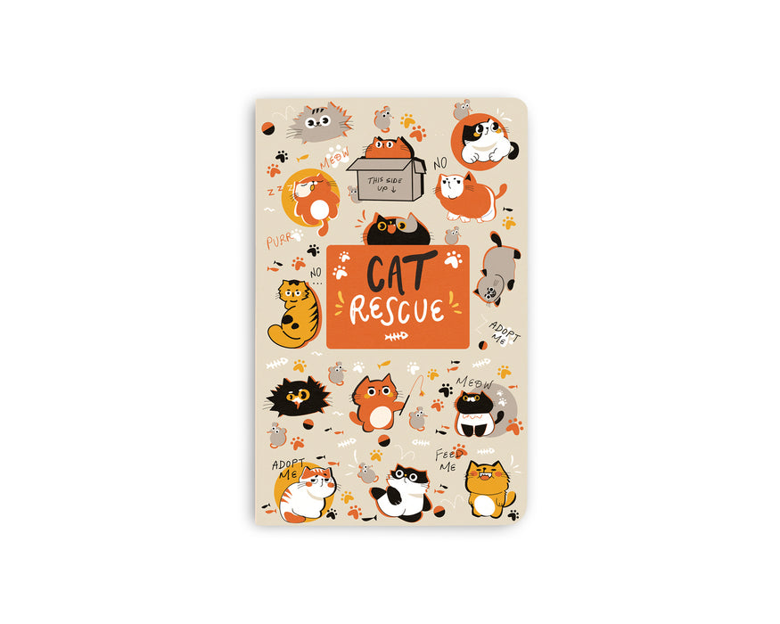 Cat Rescue 5 Pocket Notebook