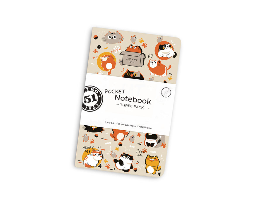 Cat Rescue 5 Pocket Notebook