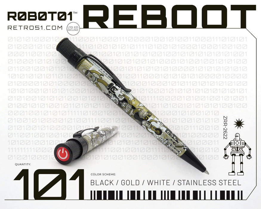 Tornado R0B0T01 "REBOOT" Rollerball Pen