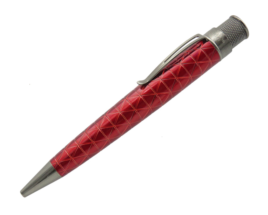 Retro51 Tornado PROOF - Red Triangle Pattern Big Shot Ballpoint Pen