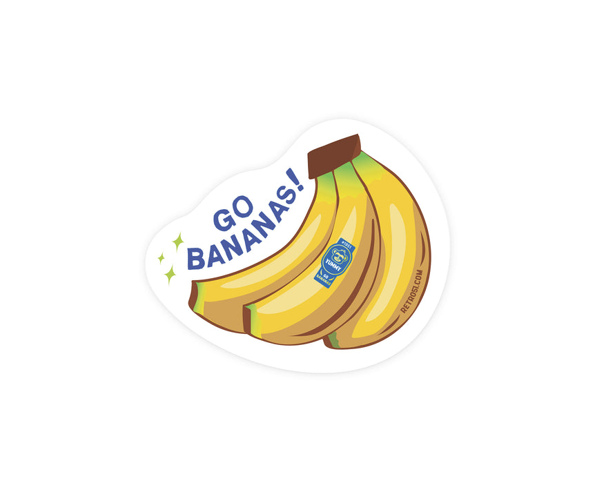 'Go Bananas' Sticker