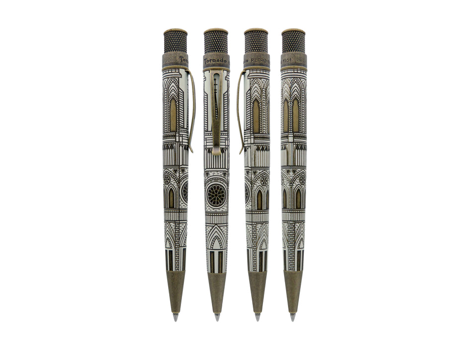 Tornado™ Vintage Metalsmith - Cathedral Rollerball Pen