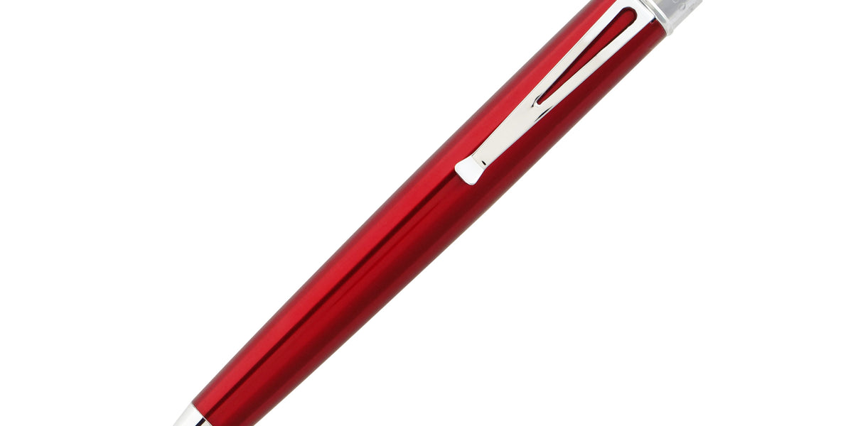 Penna Roller Retro 51 Tornado VRR-1308 – Corpo In Acciaio Laccato Rosso, Punta Retrattile, Ricarica Fluida, Lunghezza 15 Cm