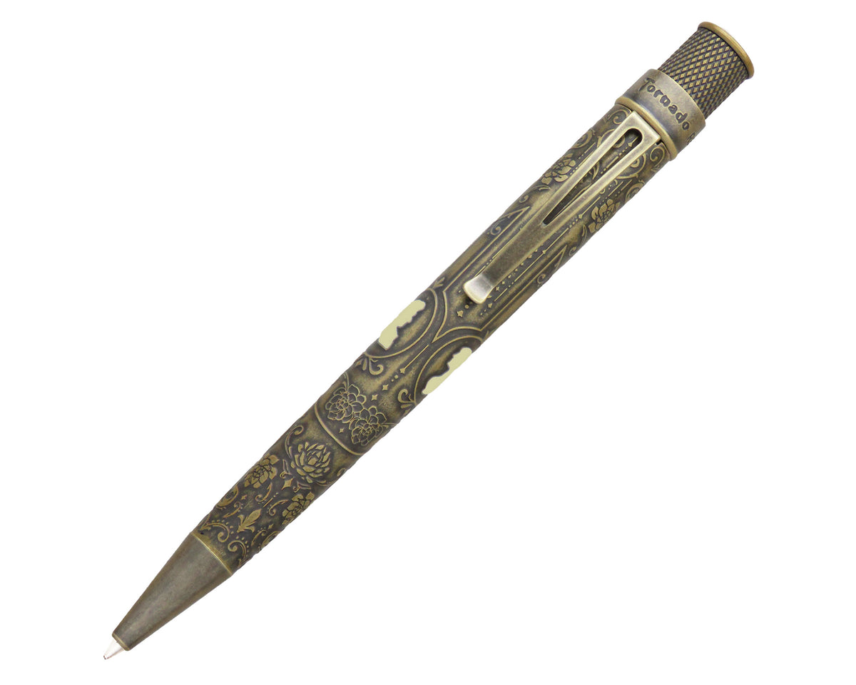 Stylo Tornade Rétro 1951 - Double Système, En Métal, Encre Noire, Neuf