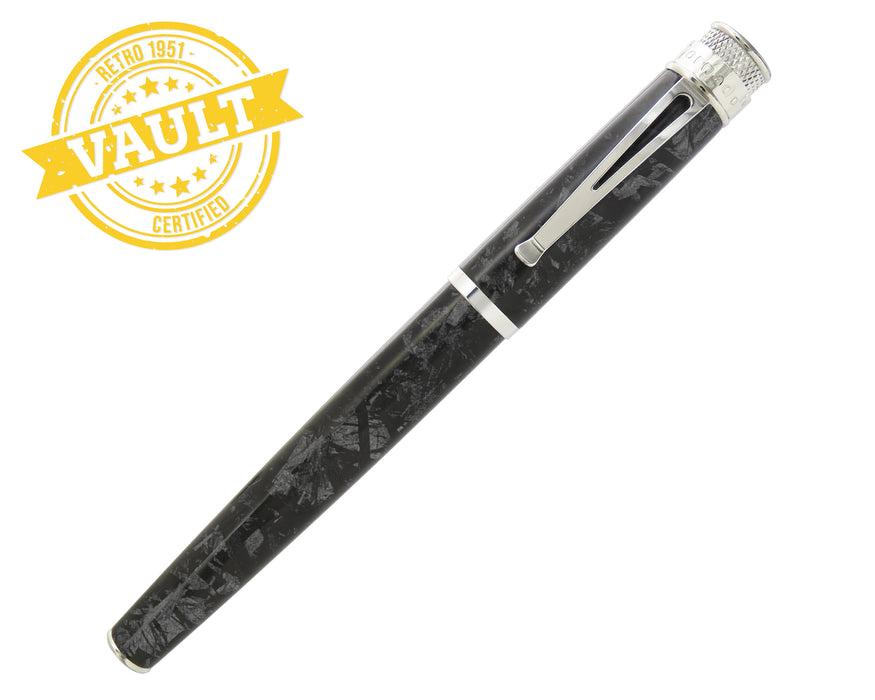 R51 Vault - Forged Carbon Fiber Block Fountain Pen Prototype