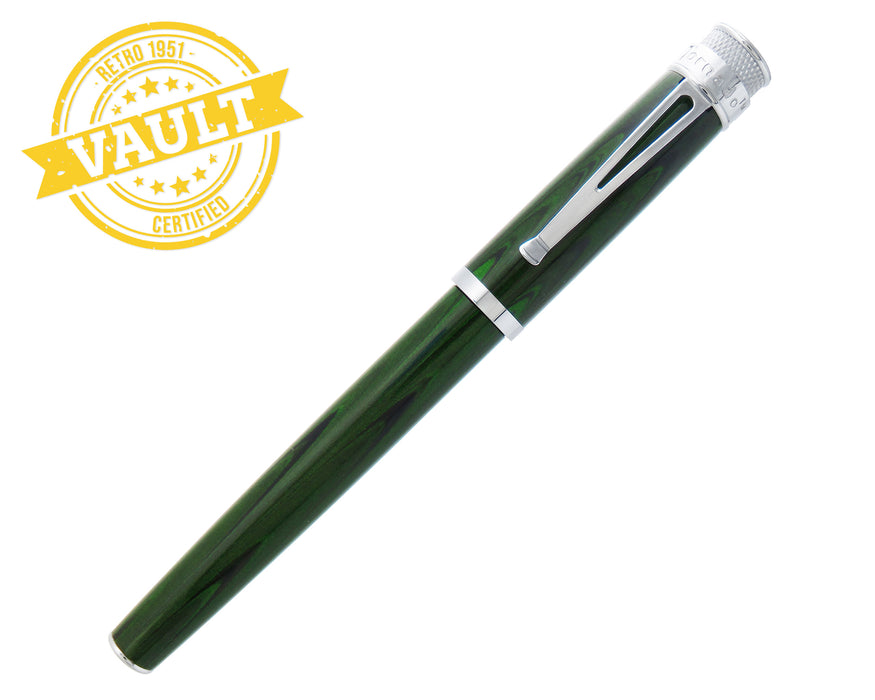 R51 Vault - Green Ebonite Fountain Pen