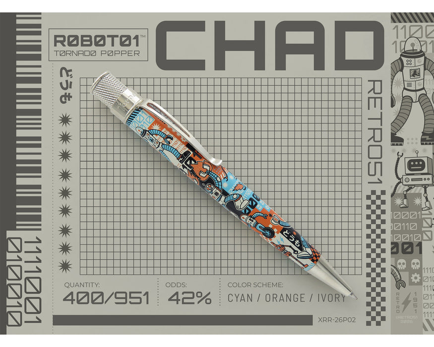 Tornado Popper™ - R0B0T01 Rollerball Pen
