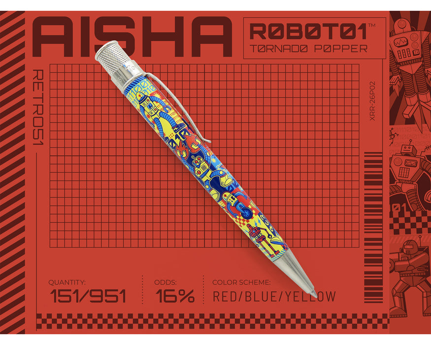 Tornado Popper™ - R0B0T01 Rollerball Pen