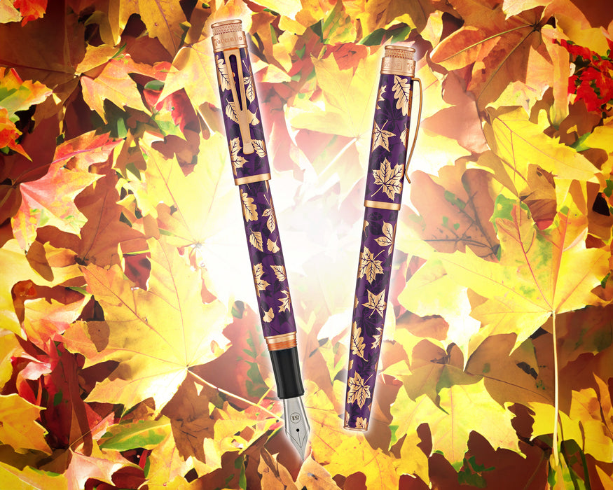 Oriental Leaf Series Tea Fragrance Golden Leaf Pen Clip - Temu