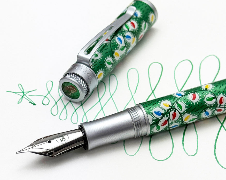 Goldspot Exclusive -  Sparky Christmas Lights Fountain Pen LE