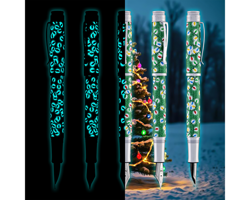 Goldspot Exclusive -  Sparky Christmas Lights Fountain Pen LE