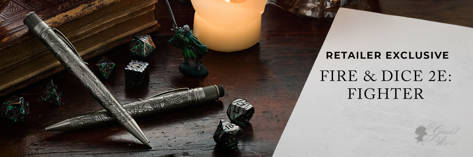 Retailer Exclusive - Fire & Dice 2E: Fighter by Goulet Pens