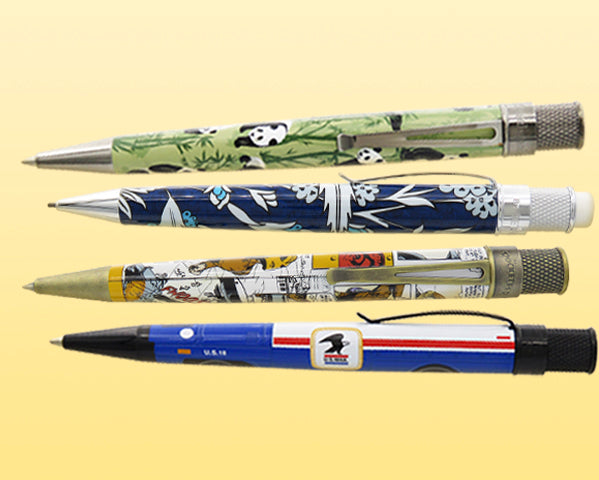 Four pens from each different official license
