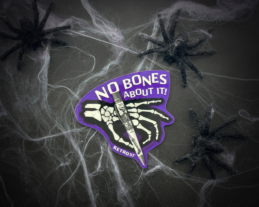 'No Bones About It' Glow-in-the-Dark Sticker