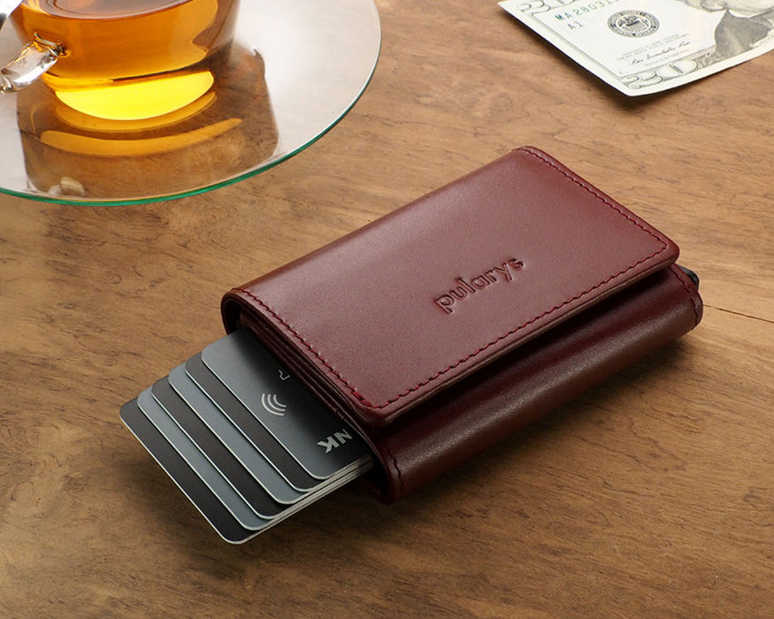 Pularys - BOSTON RFID Wallet | Cherry