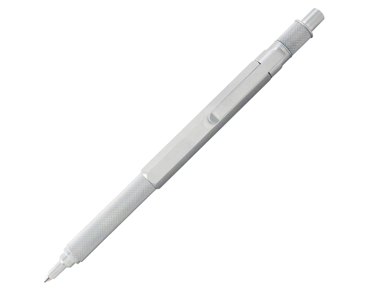 HEX-O-MATIC Silver Ballpoint: Precision & Balance